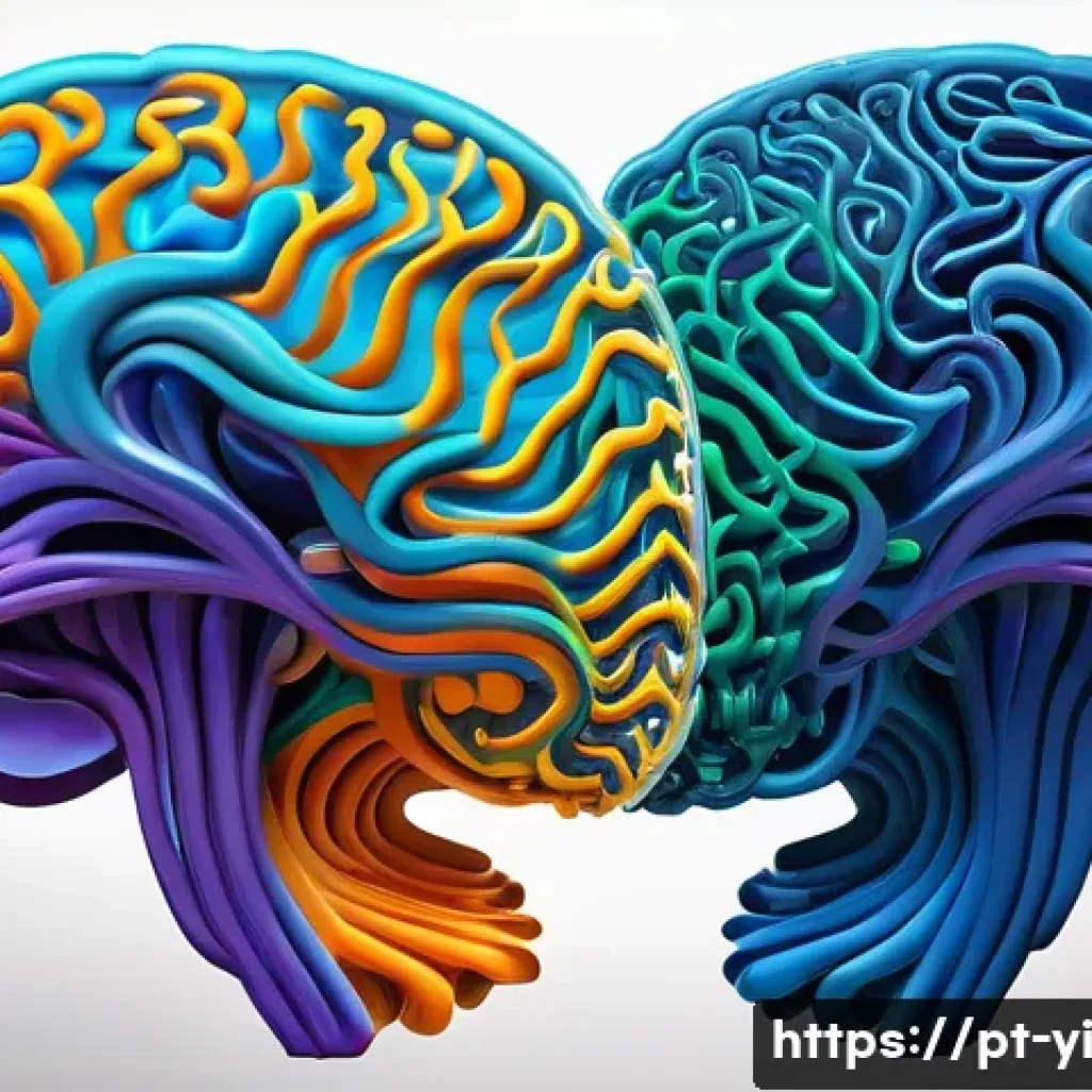 뇌파 조절을 위한 심리상담 기법 - **Prompt:** A vibrant and abstract representation of the human brain as a dynamic orchestra. The bra...