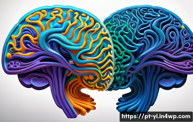 뇌파 조절을 위한 심리상담 기법 - **Prompt:** A vibrant and abstract representation of the human brain as a dynamic orchestra. The bra...